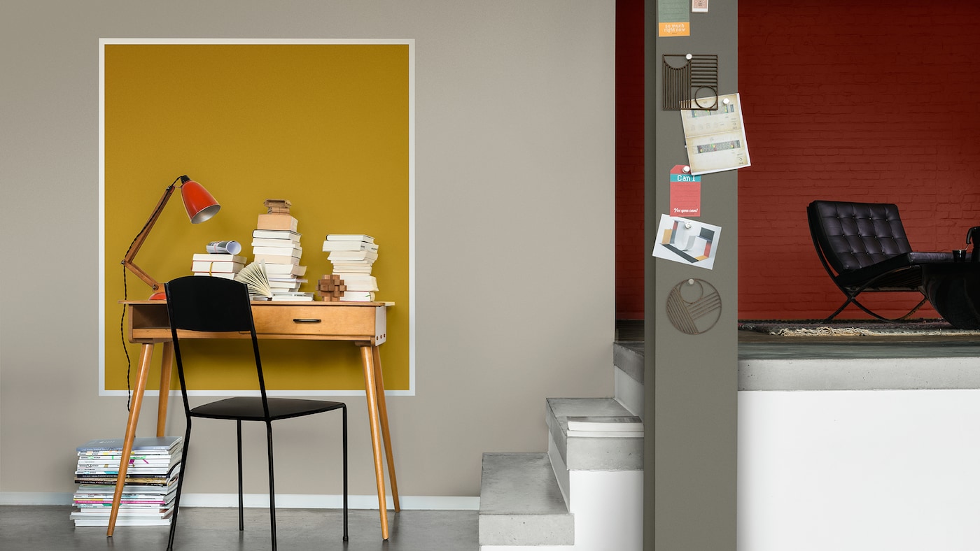 Zone your workspace with a block of colour.