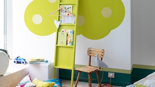 Add impact to a children’s room with lime green