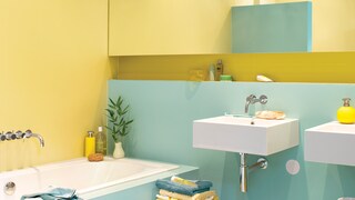 Tiny bathroom? Bring it to life with colour