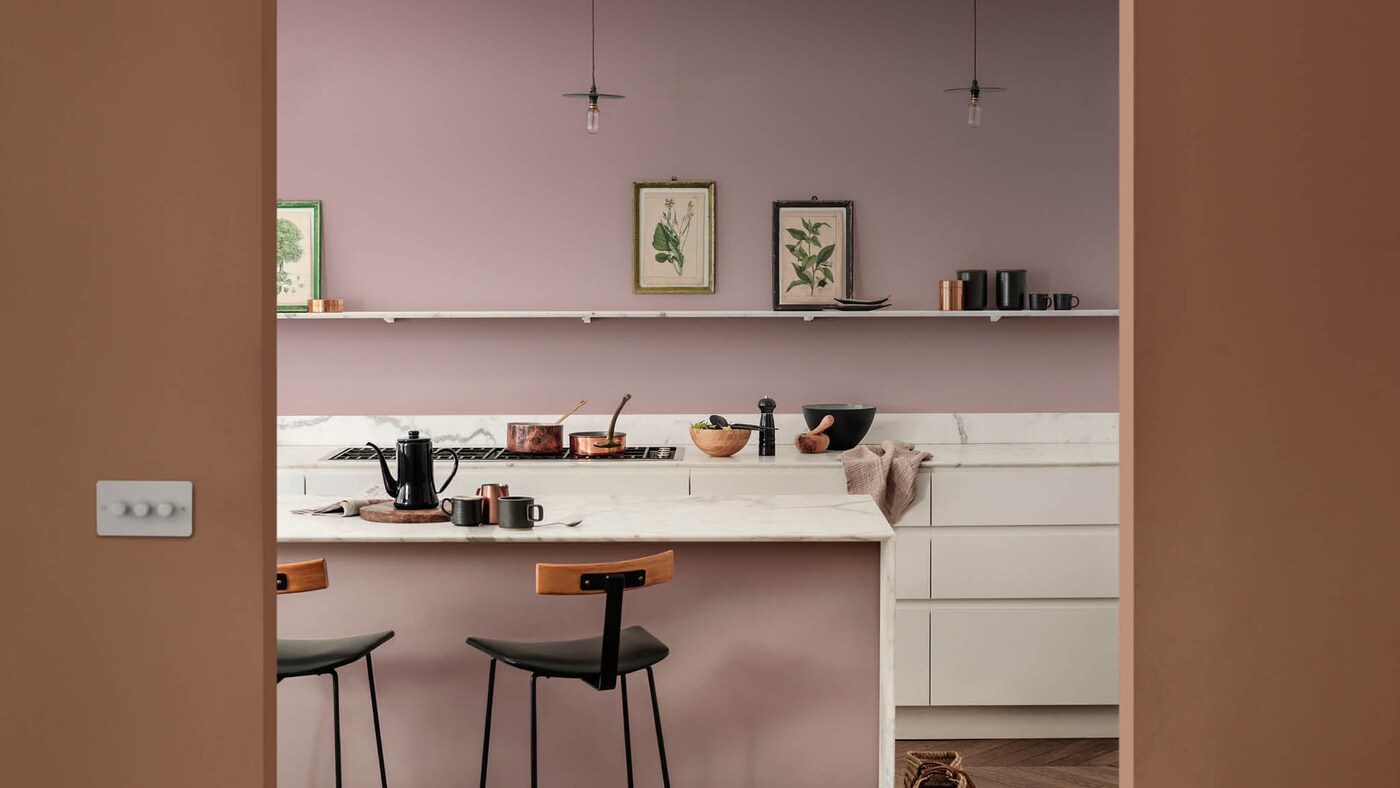 Warm colours in a kitchen