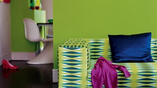 Energise living spaces with lime green