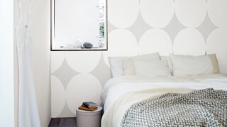 Create delicate quality with white on grey