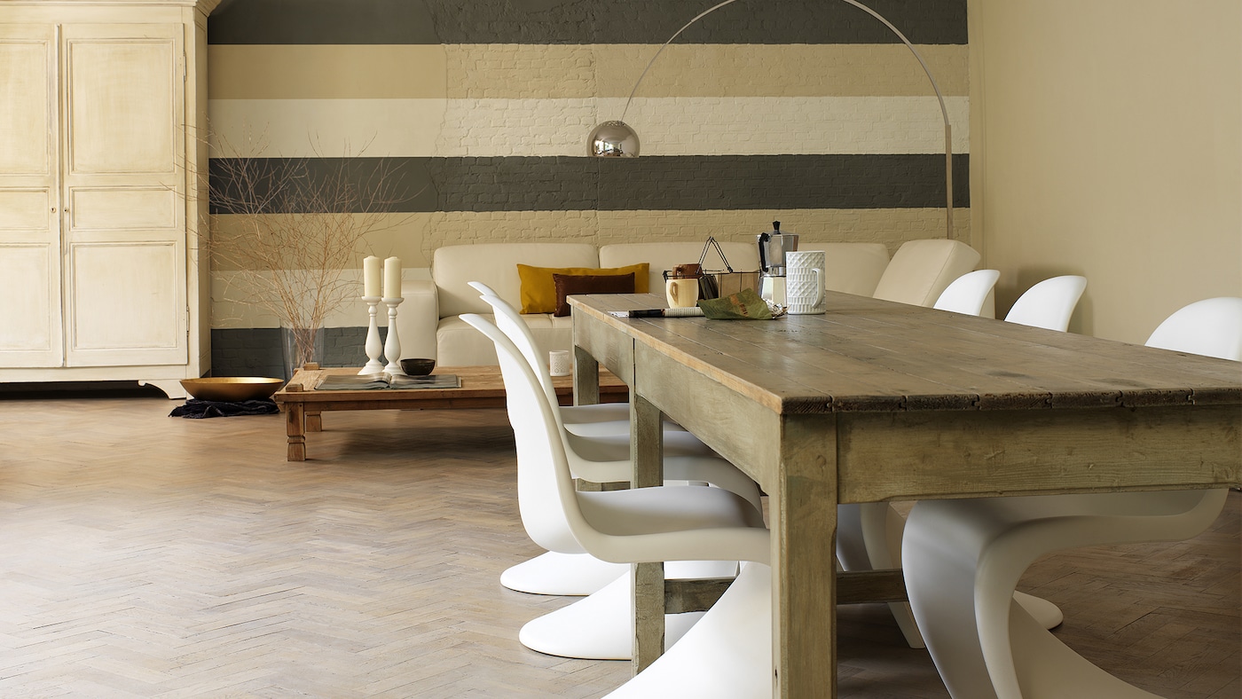 Use multiple neutral shades to create a sophisticated look in any room.