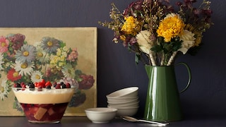 Make a bold affirmative with dark blue