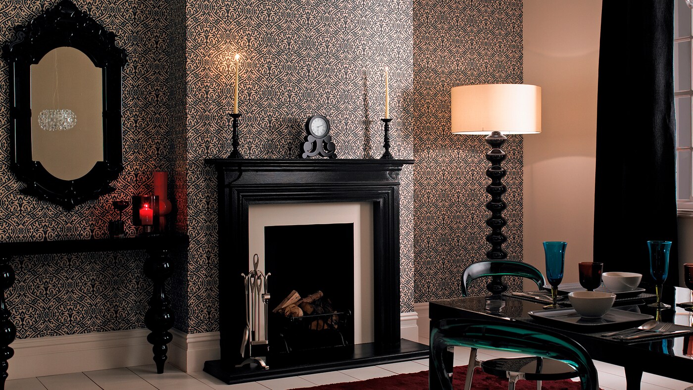 Just a touch of black can add instant drama and sophistication to a room.  
