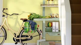 Use sharp colours to brighten up dark rooms