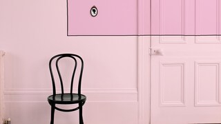 Work a stylish take on powder pink