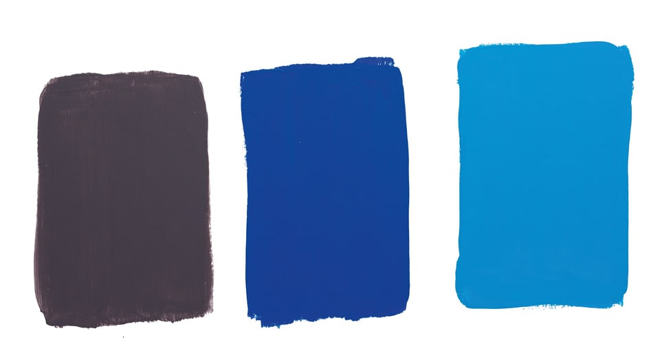 ρολιές από χρώματα σε τοίχο