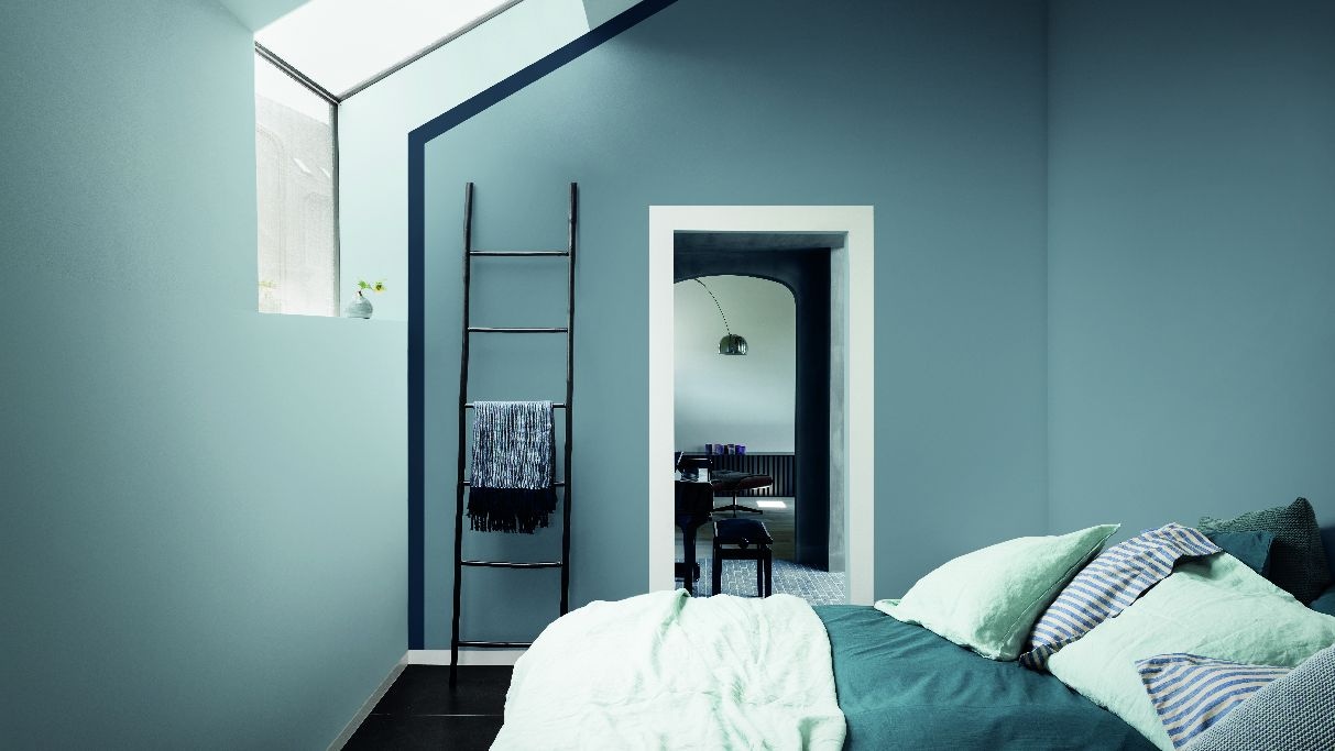 Διακόσμηση Κρεβατοκάμαρας με Γκρι Μπλε Τόνους