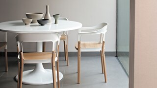 Keep it modern with warm tones of neutrals