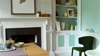 Liven up warm neutrals with fresh green