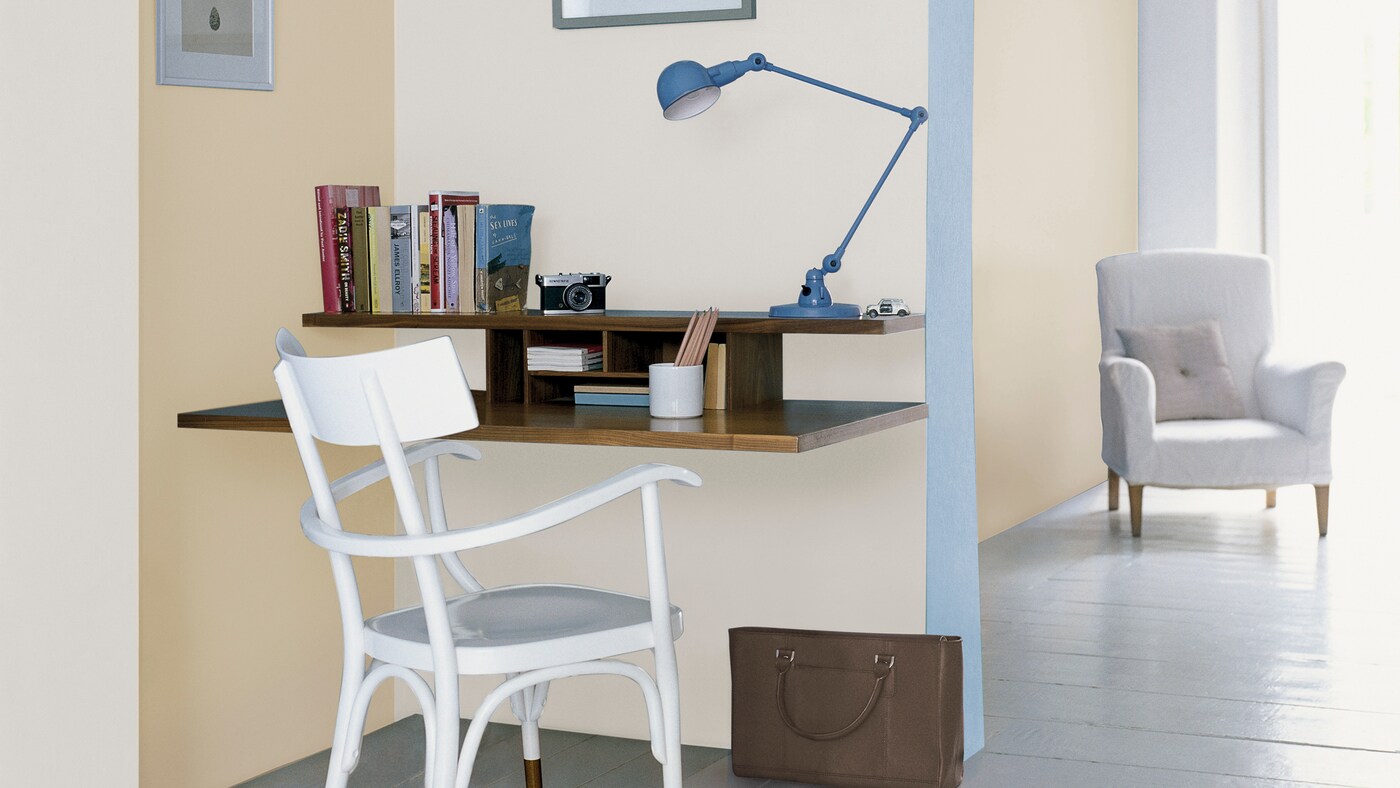 breezy blue home office