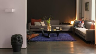 Team dramatic accents with delicate shades