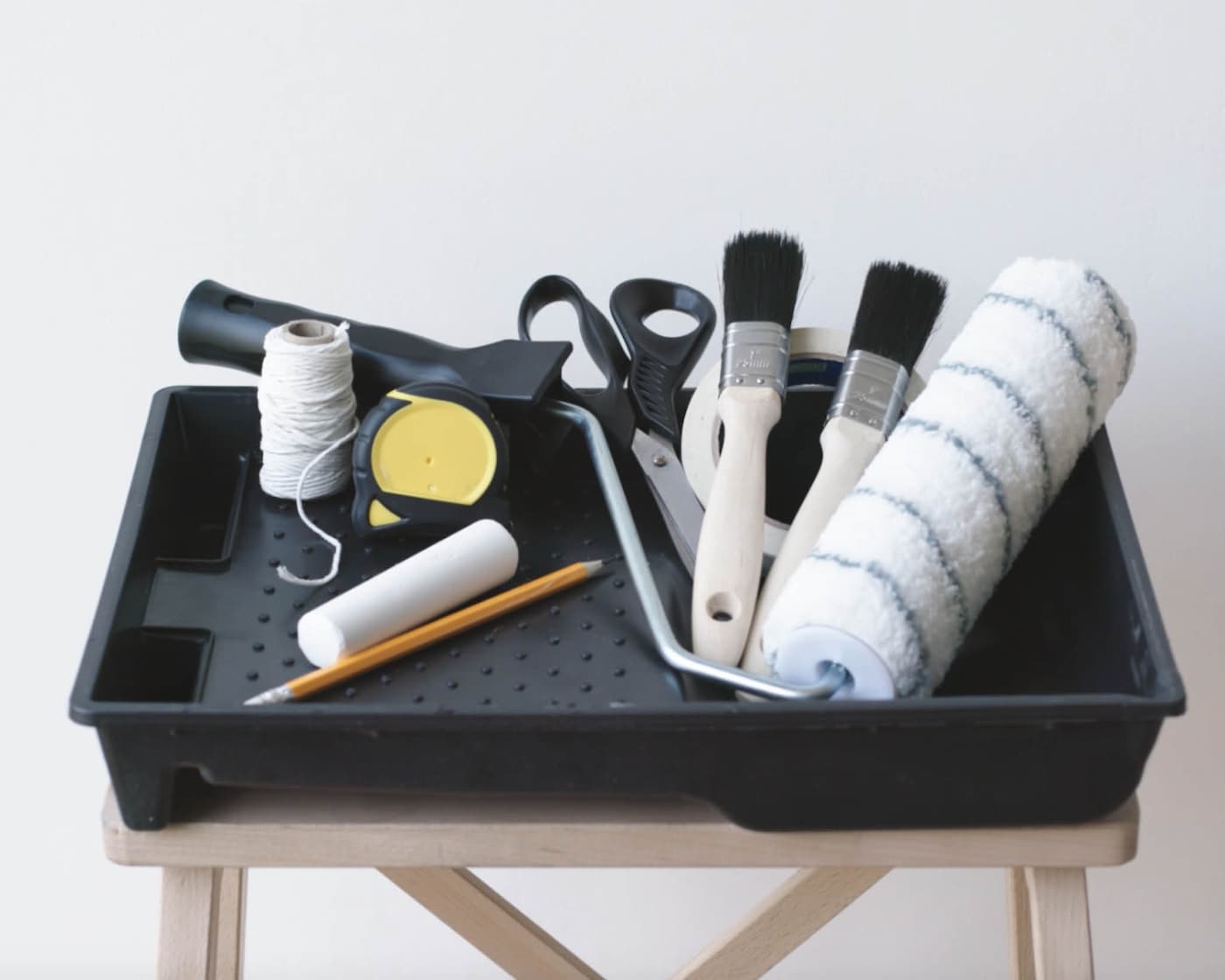 All the kit you’ll need to paint a two-tone wall