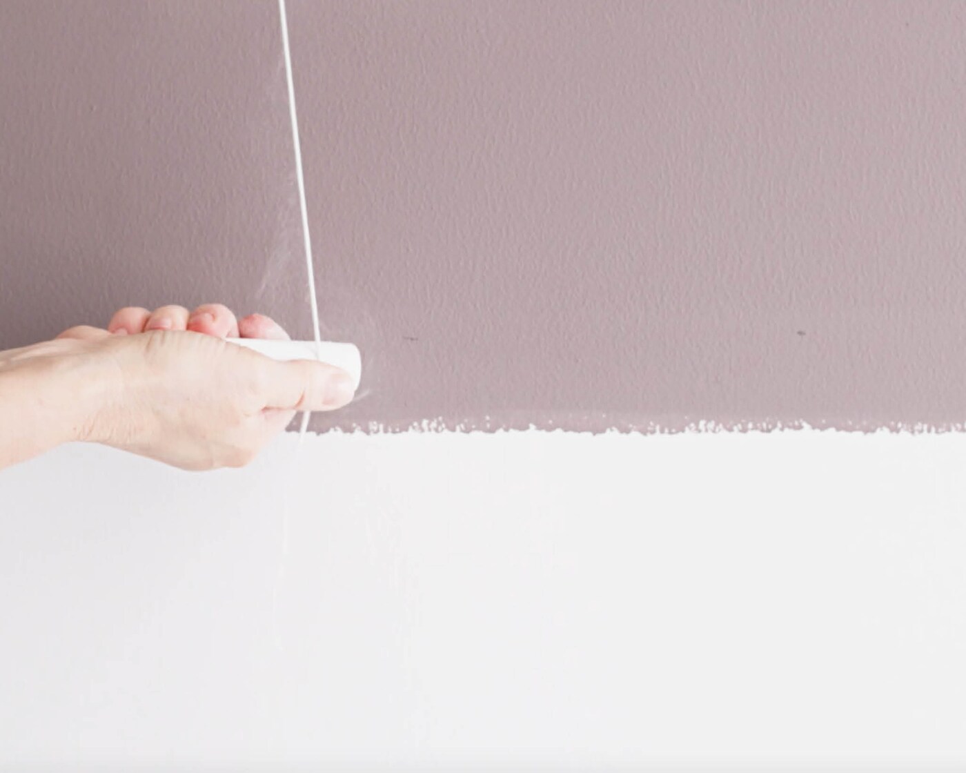 Remark the line where your two tones will split with chalk and string