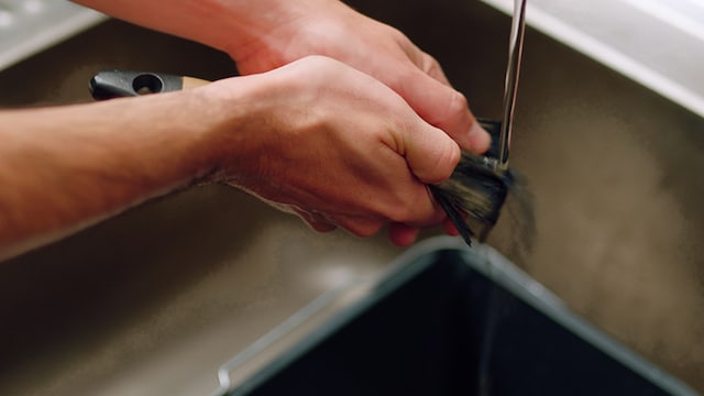 How to remove remaining paint