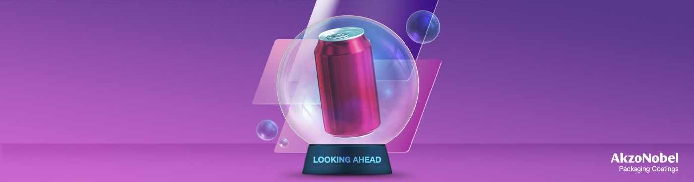 Can reading '2025' in a snow globe container with the text 'Looking ahead'