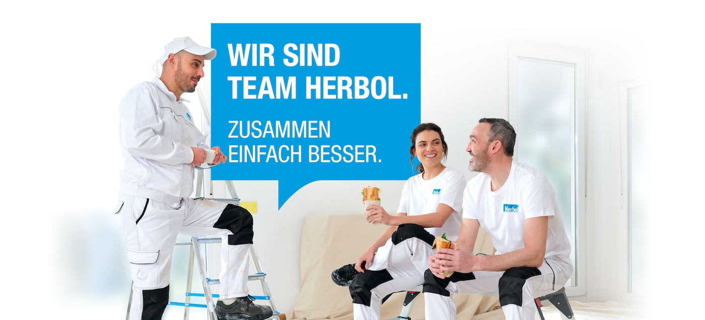 Maler bei der Kaffeepause im Gespräch