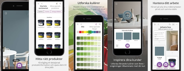 Different apps on phones