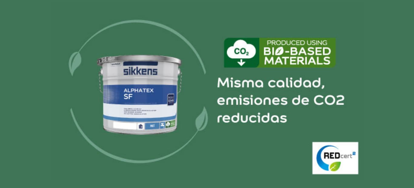 Pintura Alphatex SF hecho con biomasa