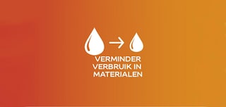 Verminderd materiaalgebruik