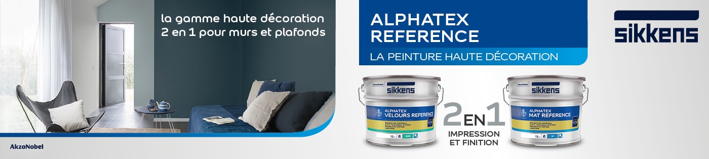 Alphatex Référence - Peinture haute décoration pour murs et plafonds