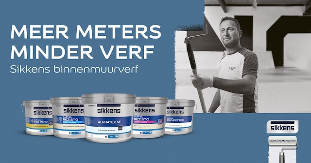 Meer meters, minder verf