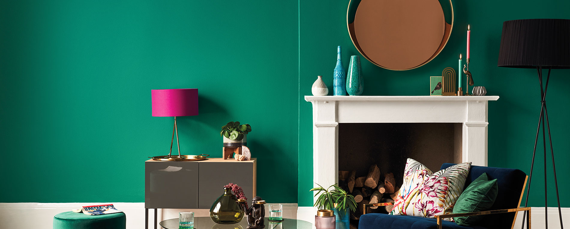 Living room decorated with Dulux Paint