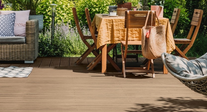 geölte Terrassendielen aus Douglasien-Holz