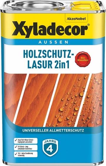 Holzschutzlasur 2in1 von Xyladecor